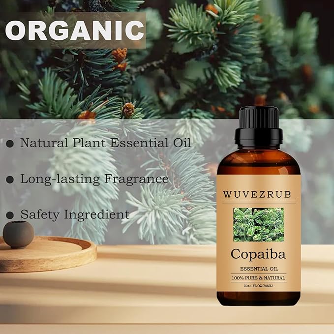 Copaiba Essential Oil, 30ML Pure and Natural for Aromatherapy Diffuser - 1 Fl Oz - Bloomnest