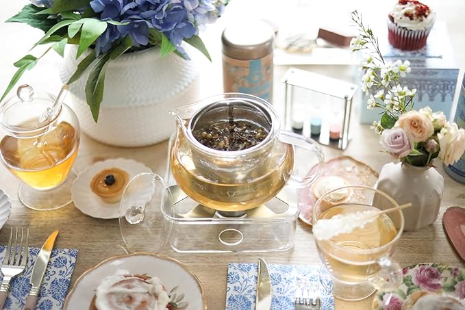 Teabloom Kyoto 2-in-1 Tea Kettle and Tea Maker – Glass Teapot with Removable Loose Tea Infuser – Tea Connoisseur's Choice - Bloomnest