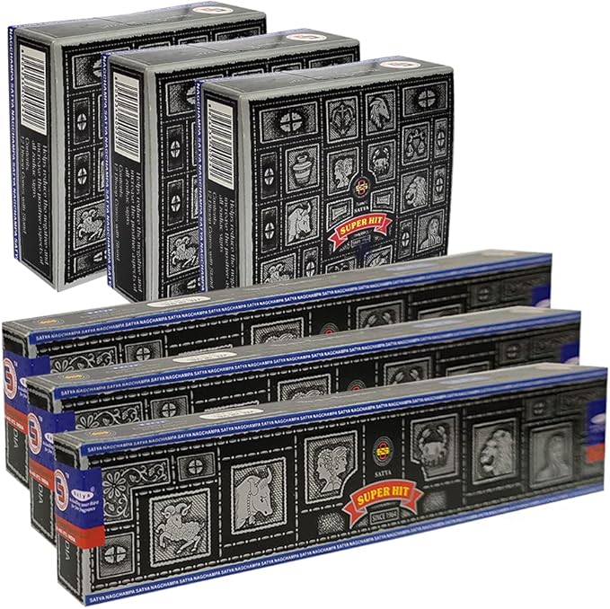 Super Hit Incense sticks and cone incense holder variety pack bundle insence insense insienso