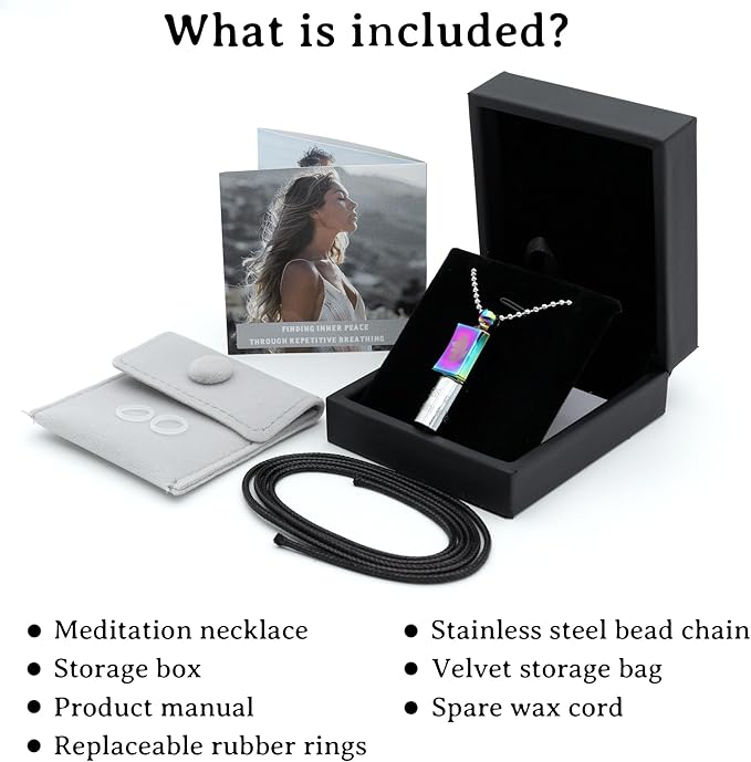 528 hz Meditation Necklace Breathing Necklace Frequency Sound Healing Devices Calm Mindfulness Tool 528 hz Whistle Relaxation,Stress Reduction and Concentration by Adjusting The Breathing MIKUHOT