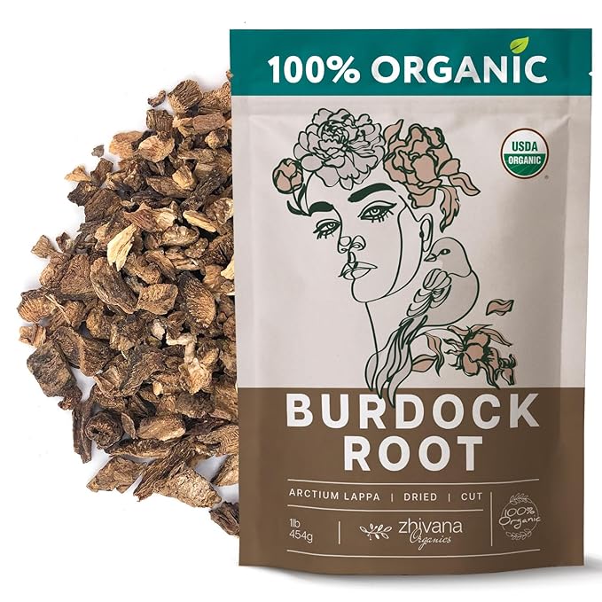 Premium Burdock Root Organic (16 oz.) - Greater Burdock Root Tea Loose - Raíz De Bardana Organica 우엉차 - Bloomnest