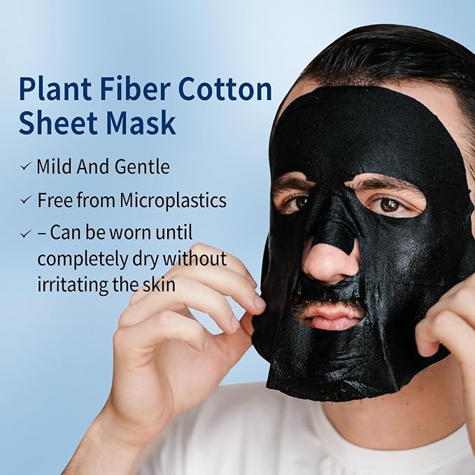 Soothing Face Sheet Mask (10 Sheets), Anti-Aging, Detoxifying & Moisturizing Face Mask for Sensitive Skin with Centella Asiatica, Vitamin B5, Glass Skin Face Mask for after Microneedling - Bloomnest