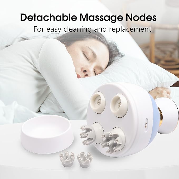 Zelikovitz Scalp Massager Hair Growth Electric Head Massager Scalp Massage Tool for Headaches, Head Scratcher Stress Relax, Cat Dog Head Massager Bloomnest