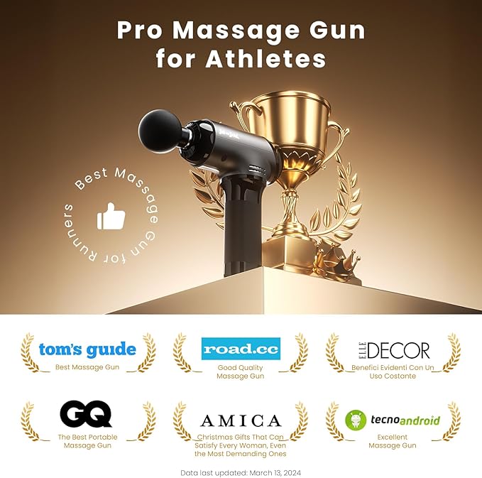 BOB AND BRAD T2 Massage Gun, Deep Tissue Percussion Muscle Massage Gun for Back and Neck, Upgraded 4000 mah Battery, Handheld Electric Back Massager for Athletes Pain Relief - Bloomnest
