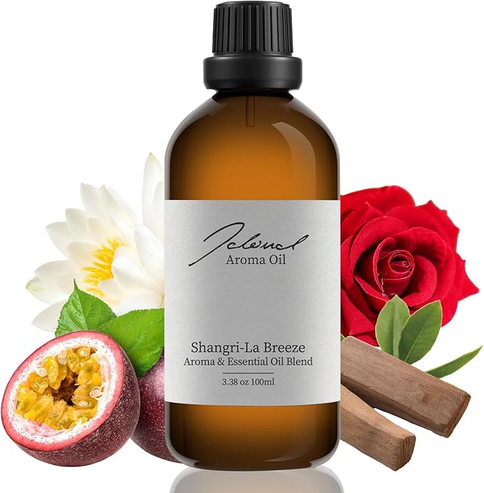 JCLOUD Shangri-La Breeze Essential Oil Inspired by Shangri-La Hotel | Hotel Scent - Pure Aromatherapy Diffuser Oil with Cedarwood and Sandalwood, Home Luxury & Hotel Scents for Diffuser - 100mL JCLOUD