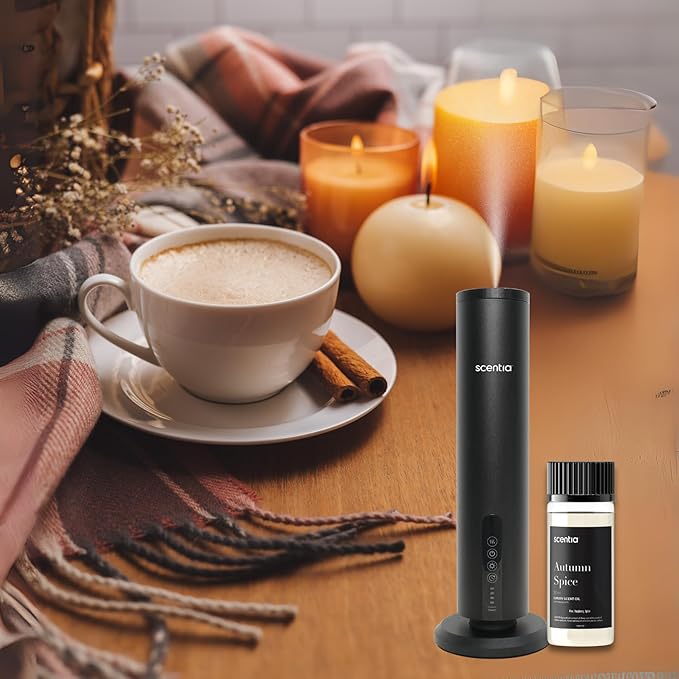 Scentia Autumn Spice Essential Oil – 50ml Fall Blend with Pumpkin Spice Notes | Diffuser Oil for Home, Halloween & Thanksgiving Décor | Aromatherapy, Candle & Soap Making Scentia