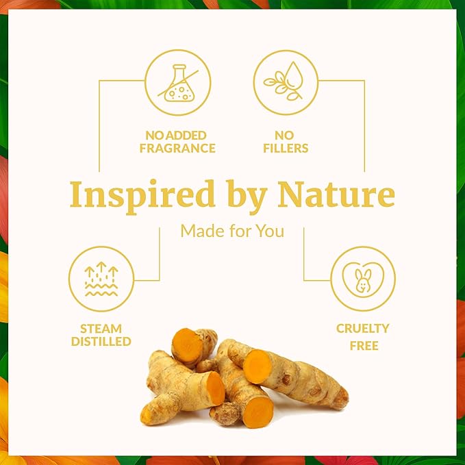 SVA Turmeric Essential Oil – 4 Fl Oz – 100% Natural Turmeric Oil - for Diffuser, Hair Care, Face, Skin Care, Aromatherapy, Scalp and Body Massage, Soap and Candle Making – with Dropper - Bloomnest