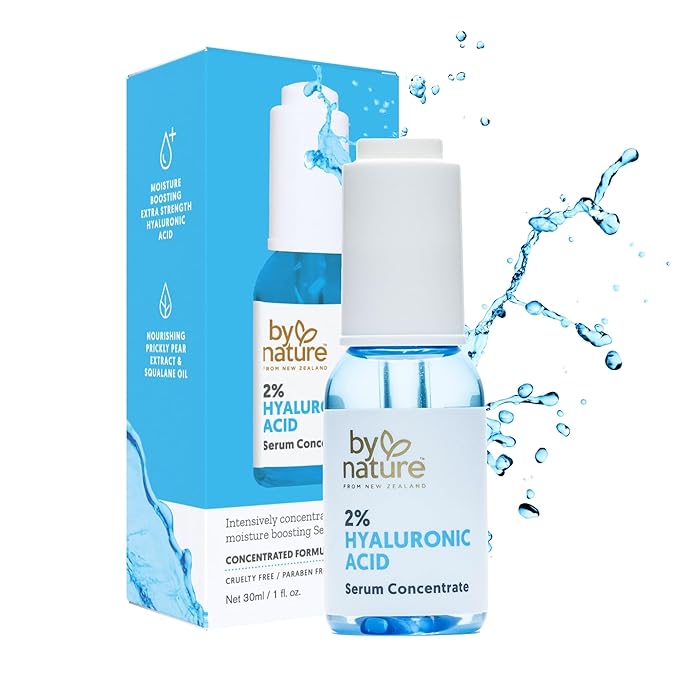 By Nature 2% Hyaluronic Acid Serum for Face & Neck – Deep Hydration Serum for Dry, Oily & Sensitive Skin – Lightweight Facial Serum, 1 fl oz - Bloomnest