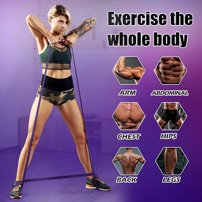 WHATAFIT Resistance Bands, Pull Up Assistance Bands, Exercise Bands, Workout Bands Set for Men and Women Home Fitness, Body Stretching, Strength Training, Physical Therapy - Bloomnest