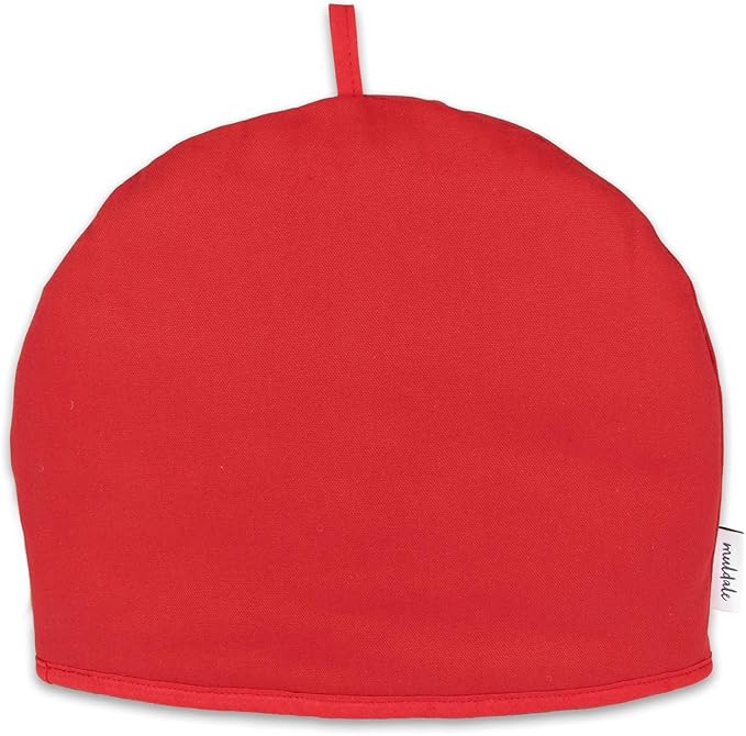 Muldale Large Tea Cozy for Teapot Insulated - Jubilee Red - 100% Cotton Extra Thick Wadding - Designed in England - Tea Cozies Covers Fit 1 to 6 Cup - Bloomnest