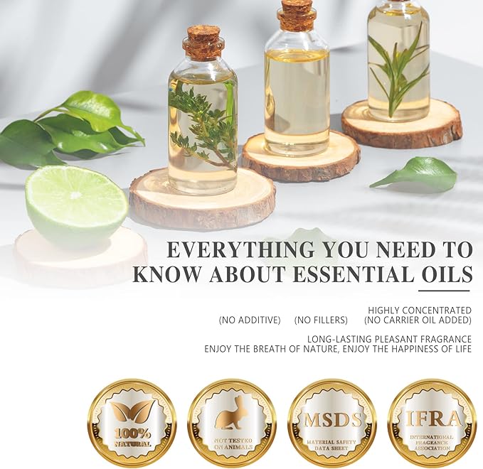 Peppermint Essential Oil, MAYJAM Premium Pure Essential Oils, 3.38FL.OZ Peppermint Oil for Diffusers Soap Candle Making, Ideal for Home Office Car Yoga Use - Bloomnest