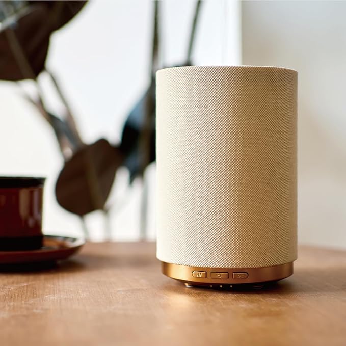 Fabric Essential Oil Diffuser, 110ml Aroma Diffuser with Night Light, 2 Mist Modes, 3 Light Settings, 4 Timer Modes, Auto Shut-Off, for Home Office Bedroom Decor - Bloomnest