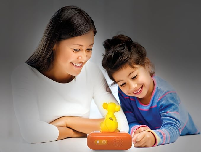 LEXiBOOK, Disney The Lion King, Simba Nightlight Alarm Clock, Sounds and Melodies, LCD Backlit Screen, Luminous, Snooze, Yellow/Orange, RL800AN - Bloomnest