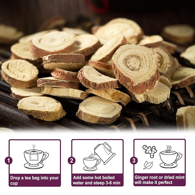 TEARELAE - Licorice Root Tea - 2g x 50 Count - 100% Pure Natural Licorice Root Herbal Tea Bag - Delightfully Sweet Flavor - Promote Respiratory Health - Caffeine-free - Non-GMO - Bloomnest