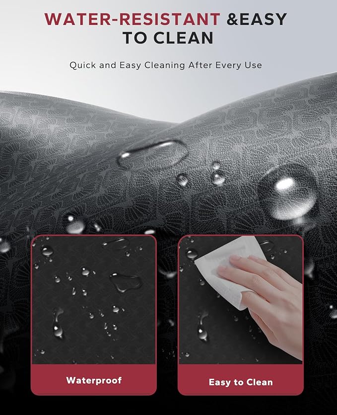 HAPBEAR Large Yoga Mat - 72"x36"x6mm (1/4 inch), Extra Wide Non-Slip Exercise Mat for Home Workout, Yoga, Pilates & Stretching, Durable & Eco-Friendly, Includes Bonus Resistance Bands & Carry Bag