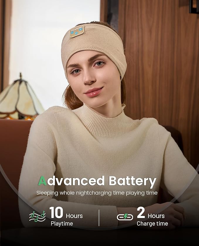 Bluetooth Headphones Headband, Sleep Headphones Bluetooth Headband for Side Sleepers, Reduce Snoring Disturbance for Sleeping, Wireless Headphone for Workout Running Cool Gadgets Unique Gifts - Bloomnest