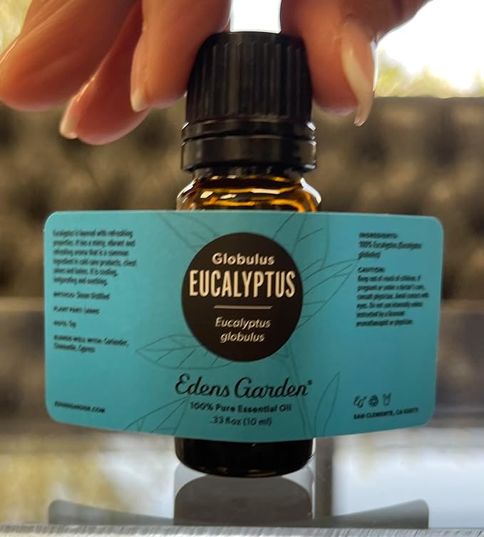 Edens Garden Eucalyptus - Globulus Essential Oil- 100% Pure Premium Grade, Undiluted, Natural, Therapeutic, Aromatherapy, The Best for Diffuser, Candle, Hair, Humidifiers 10 ml (.33 fl oz) - Bloomnest