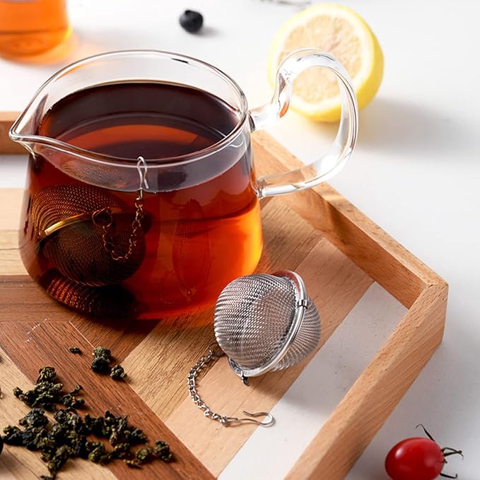 2PCS Premium Tea Infusers for Loose Leaf Tea - Upgraded Tea Strainers and Tea Balls for Flavoring Herbal Spices and Seasonings - Bloomnest