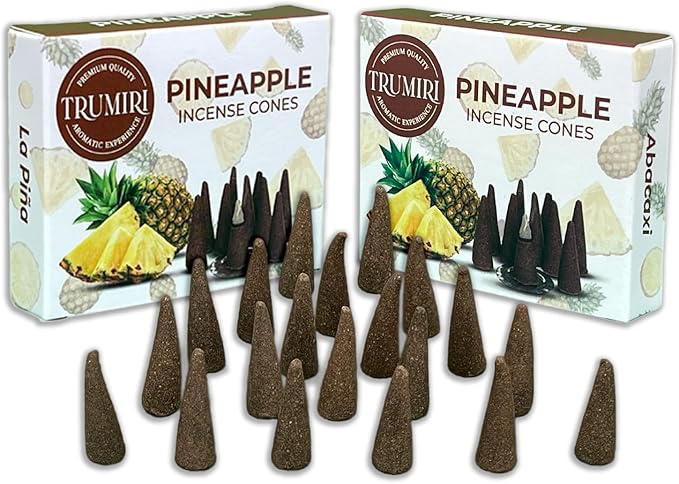 TRUMIRI Pineapple Incense Cones - Total 20 Cone Incense - Dual Pack of 10