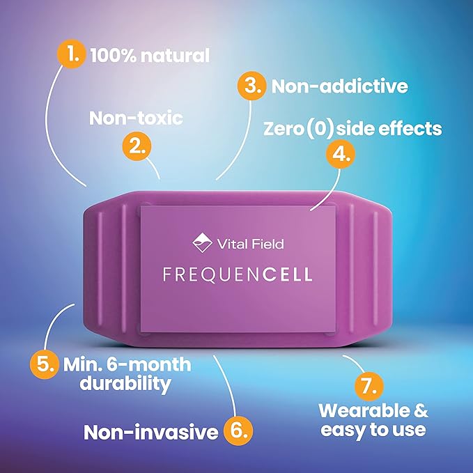 Weight Loss FrequenCell • Wearable Frequency Therapy for Everyday Health • Stimulates Metabolism • Increase Self-Love • Fuel Your Body Correctly • 100% Natural, Zero Side Effects VitalField