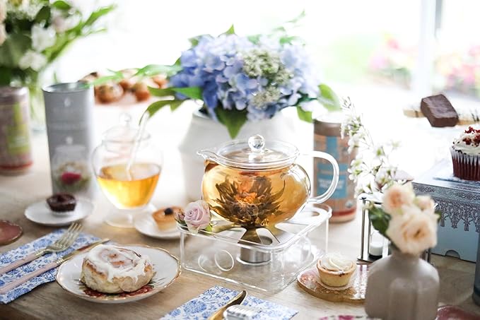 Teabloom Kyoto 2-in-1 Tea Kettle and Tea Maker – Glass Teapot with Removable Loose Tea Filter – Tea Connoisseur's Choice - Bloomnest