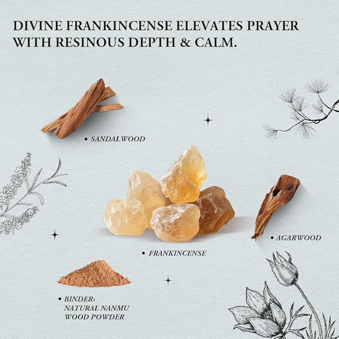Sacred Christmas Aroma - Innergy Frankincense Incense Sticks, Traditional Spiritual Gift Set, Deep Meditation & Prayer Incense - Bloomnest
