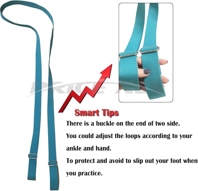 Adjustable Leg Stretcher Lengthen Ballet Stretch Band - Easy Install on Door Flexibility Stretching Leg Strap Great Cheer Dance Gymnastics Trainer Stretching Equipment Taekwondo Training - Bloomnest