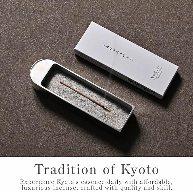 Kyoto Sandalwood Incense Sticks - Japanese Temple Aroma, Ideal for Relaxation & Meditation, Approx. 60 Sticks (0.044 Pounds) - Premium Quality Incense for Spiritual & Home Use incienso Nagomikobo - Bloomnest