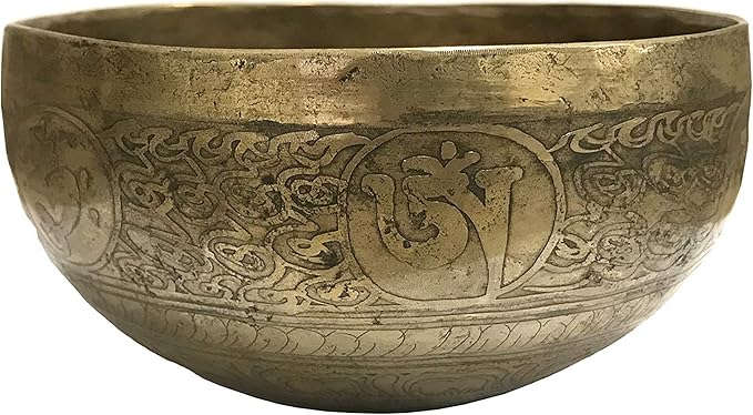 Sacral Chakra Hand Pounded Tibetan Art Healing Singing Bowl ~ Nepal [425 SB, 5.5 inch Diameter] - Bloomnest