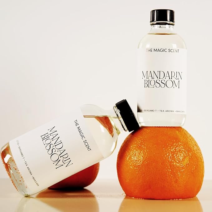 The Magic Scent Mandarin Blossom Diffuser Oil - Hotel & Home Luxury Scents Inspired by St. Regis Hotel, Maldives - Diffuser Oil Scents for Home Designed for Use in All Diffusers - 4 fl oz, 120 mL - Bloomnest