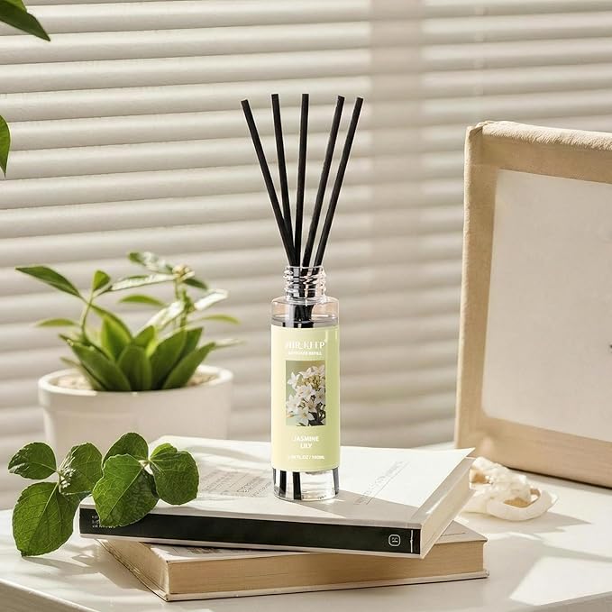Airkeep Reed Diffuser Oil Refill/Jasmine Lily/3.38 oz / 1 Pack/Air Freshener & Aromatherapy Essential Oil Blend for Home Fragrance – Scented Refill Oil for Bathroom, Bedroom & Home Decor - Bloomnest