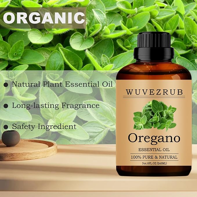 Oregano Essential Oils, 240ML Pure and Natural Essential Oil for Aromatherapy Diffuser - Oregano /8 Fl Oz - Bloomnest