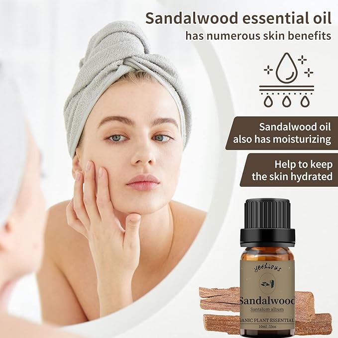 yethious Lavender Vanilla Sandalwood Essential Oil 100% Pure Organic Lavender Oil Essential Oil for Diffuser & Aromatherapy, Skin, Massage - Bloomnest