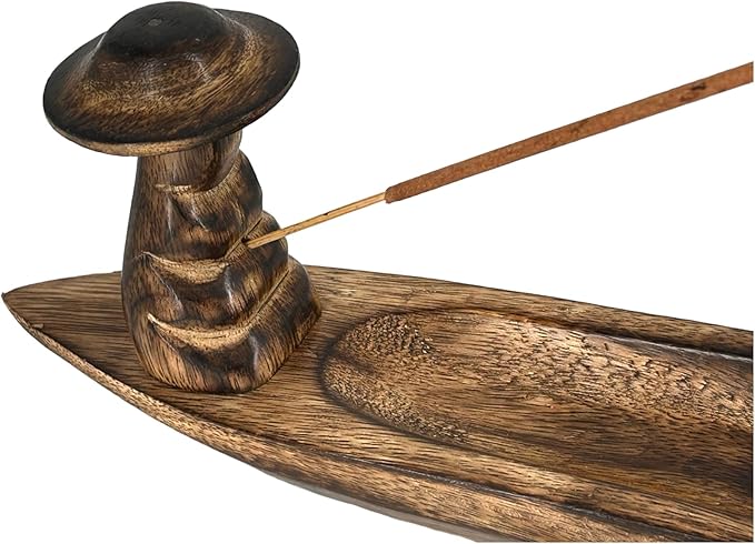 S.B ARTS Incense Holder for Sticks, Insence Stick Holder Ash Catcher for Table Decorations and Gifting - Wooden Incense Tray for Sticks - Home Decor Gifts (11" x 2.15" x 1") - Bloomnest