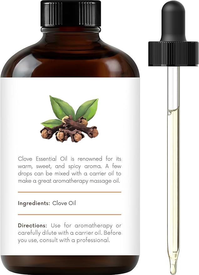 Handcraft Blends Clove Essential Oil – Huge 4 Fl Oz – 100% Pure and Natural – Premium Grade Essential Oil for Diffuser and Aromatherapy, Skin, Massage, Candle and Soap Making Fragrance - Bloomnest