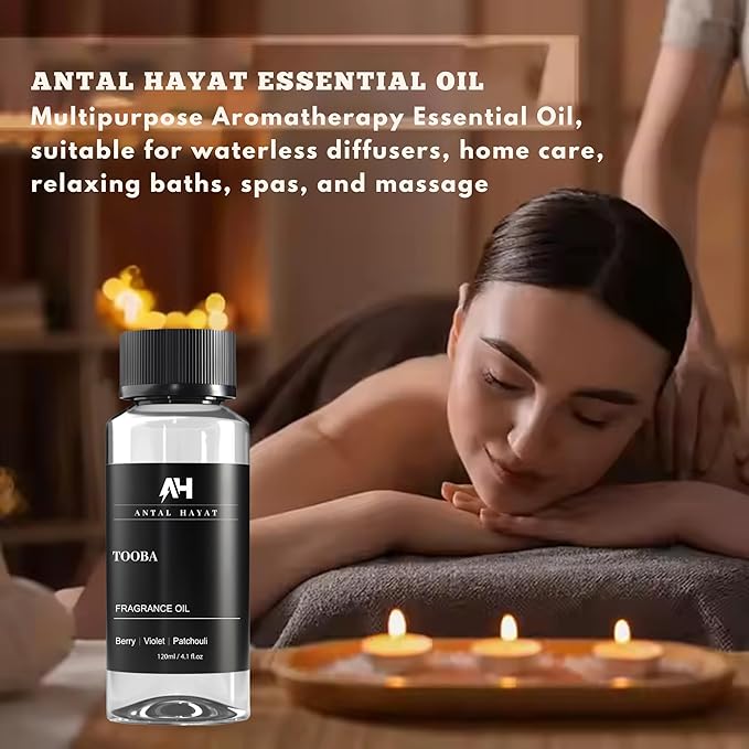 Hotel Scents Tooba Diffuser Oil 120ml - Inspired by La Vie Est Belle Perfume - Berry, Patchouli, Violet - Luxury Essential Oil for Home Scents - Premium Fragrance for Waterless & Ultrasonic Diffusers - Bloomnest