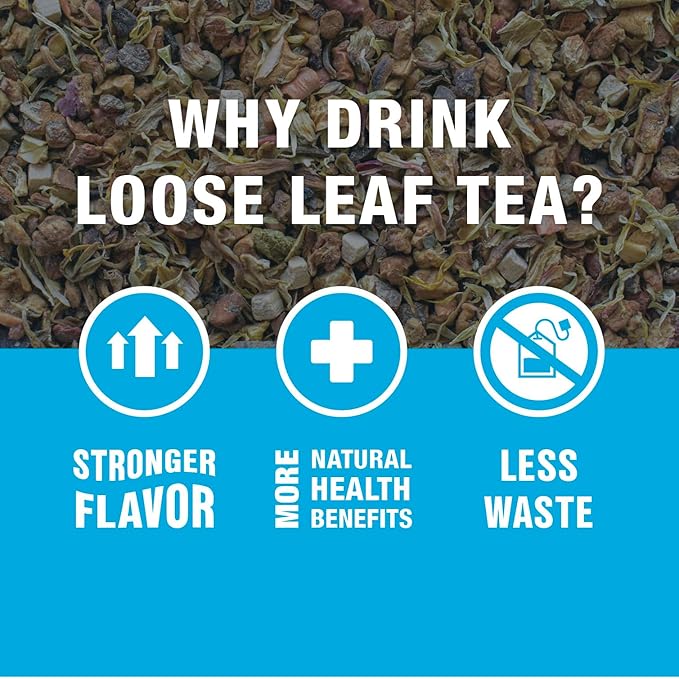 Tiesta Tea Apple Cider, Premium Loose Leaf, Caramel Apple Herbal Tea, Non-Caffeinated, Real Fruit, Herbs and Spices, Relaxing Tea BlendsHot or Iced Brew Up to 20-25 Cups, 2oz Resealable Pouch - Bloomnest
