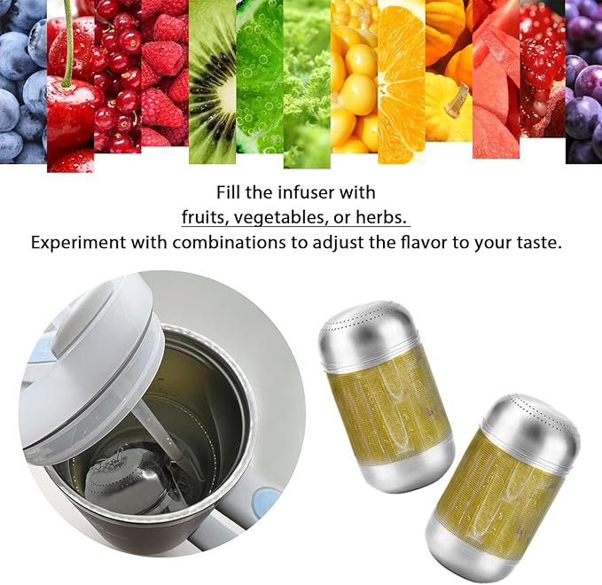2PCS Medium Size Stainless Steel Tea Infuser Wide Mouth Bottles.,Compatible with Stanley,Hydro Flask, Iron Flask, Takeya, ThermoFlask - Bloomnest