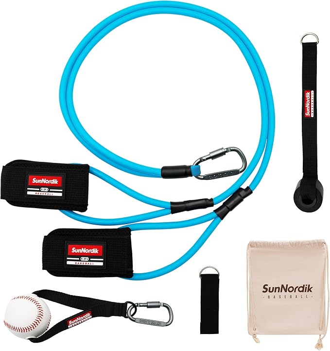 Resistance Bands for Pitchers, Baseball & Softball Training Equipment for Improving Arm Strength & Pitching Training, Baseball Pitching Bands for All Skill Levels - Bloomnest