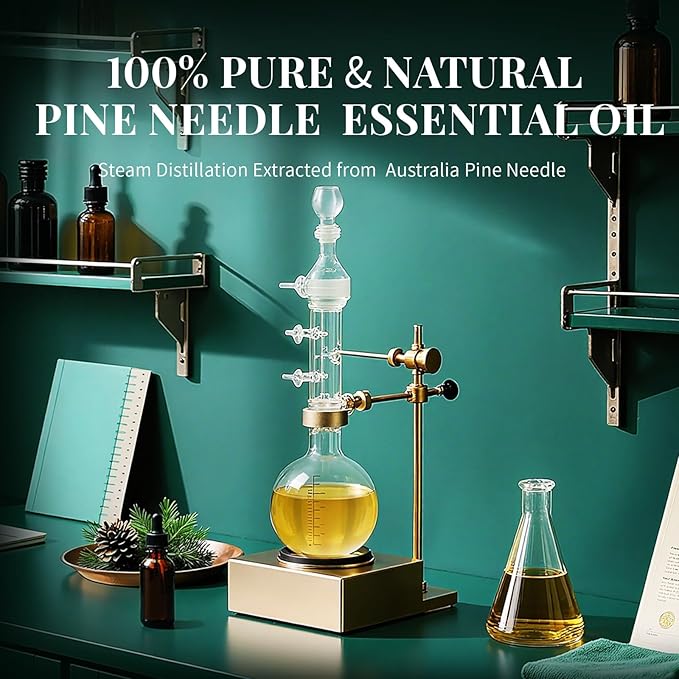 SU JUABA 4 Fl Oz Pine Needle Essential Oil, 100% Natural Aromatherapy Oil for Diffuser, Skin, Hair, Candle & Soap Making - 118ML Bloomnest