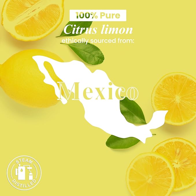 Handcraft Blends Organic Lemon Essential Oil – 1 Fl Oz – 100% Pure and Natural – Premium Grade Essential Oil for Diffuser and Aromatherapy HandcraftBlends