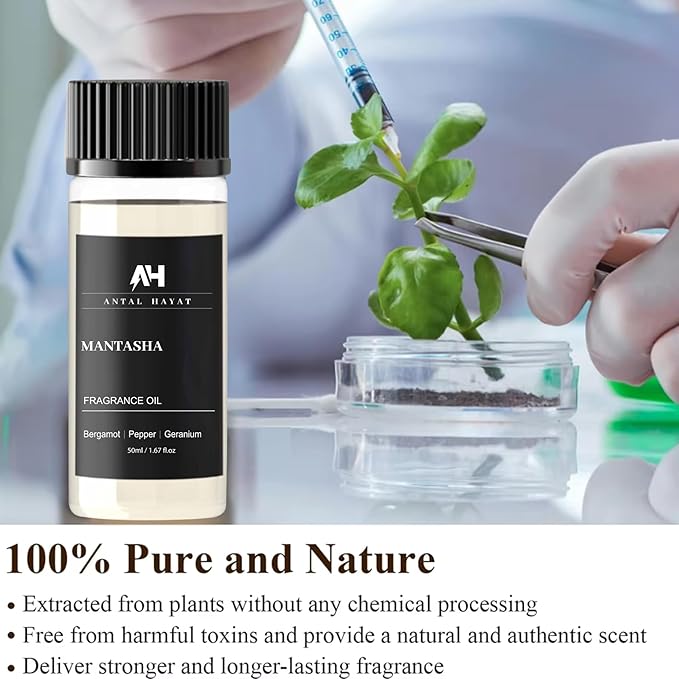 Hotel Scents Diffuser Oil Mantasha 50ml – Inspired by Sauvage EDP – Bergamot, Pepper & Geranium – Premium Fragrance Oil for Waterless & Ultrasonic Diffuser – Luxury Scent Refill for Home & Office - Bloomnest