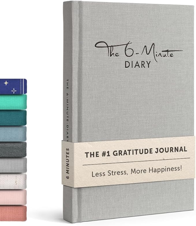 6-Minute Diary – 3-Million-User Gratitude Journal for Women & Men with Prompts – Guided Self Care Book Based on Positive Psychology – Daily Manifestation - Bloomnest