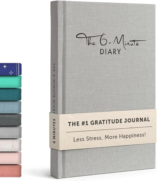 6-Minute Diary – 3-Million-User Gratitude Journal for Women & Men with Prompts – Guided Self Care Book Based on Positive Psychology – Daily Manifestation - Bloomnest