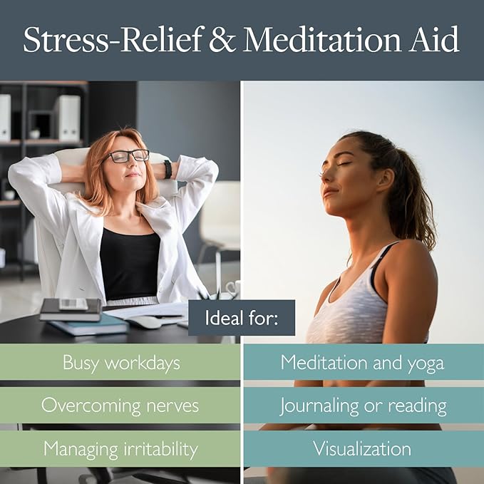 Scentered Aromatherapy Balm Stick Duo for Stress-Relief & Meditation - Roll On Essential Oil Blends of Frankincense, Oud, Chamomile - Aromatherapy Gifts for Women - De-Stress & Escape - Bloomnest