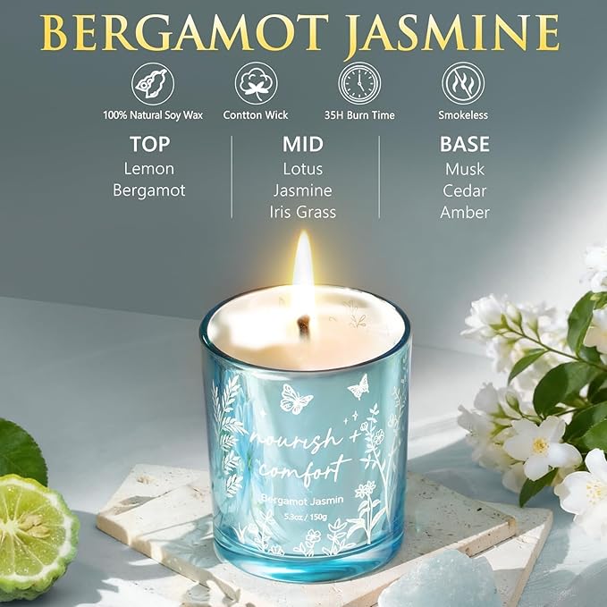 Valentine's Day Birthday Gifts for Women Self Care Package Get Well Soon Gift Baskets, Thinking of You Sympathy Spa Gift Set w/ Crochet Flower Bouquet, Unique Gifts for Women Her Wife Girlfriend Mom