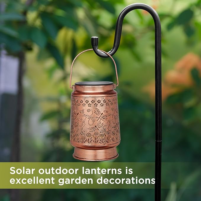 Styleonme Dragonfly Lover Solar Light, Mother's Day Lantern Gift for Mom Grandma Women Sister, Hanging Image Dragonflys Lanterns, Yard Corridor Garden Decor, Thanksgiving Day, Birthday Gifts - Bloomnest