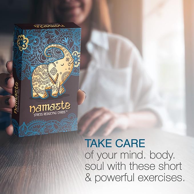 Namaste Mindfulness Cards - Stress & Anxiety Relief, Meditation Cards - Self Care Gifts for Women - MSS Inc - Bloomnest