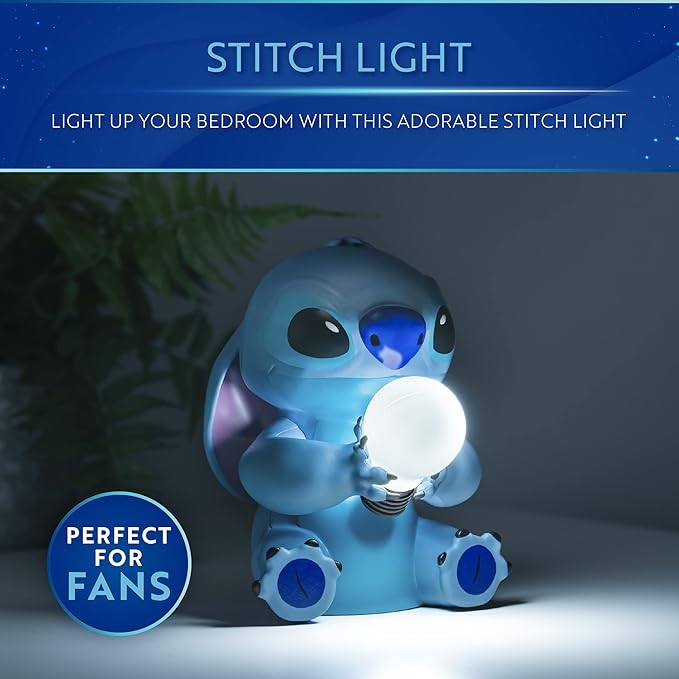 Paladone Stitch Light - Officially Licensed Lilo and Stitch Lamp, Disney Collectible Gift, Bedside Table Bedroom Night Light Decor - Bloomnest