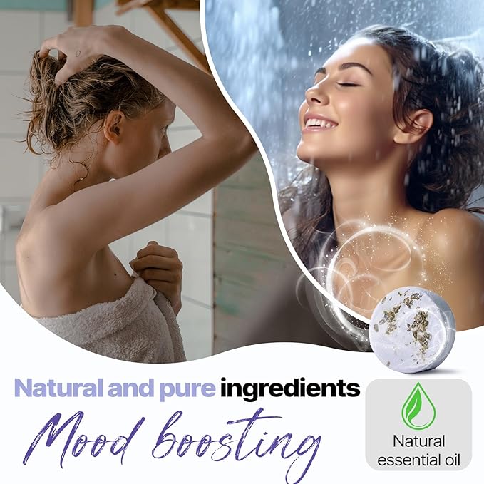 Shower Steamers Aromatherapy Birthday Gifts for Women - SWCANDY 8 Pcs Valentines Day Decorations, Her Mom Adults Men Him Teen Self Care with Natural Essential Oils Relaxation Home SPA Travel Holidays - Bloomnest